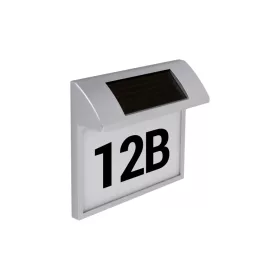   Strühm Led 0 18W-os króm napelemes házszám világító lámpa