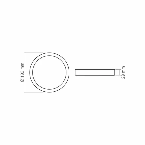 VIDEX-DOWNLIGHT-LED-DLRS-18W LED Felületre szerelhető Mennyezeti lámpa