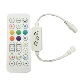   LEDmaster Prémium Long digitális ledszalag RGB vezérlő 28 gombos bluetooth-os fehér távirányítóval