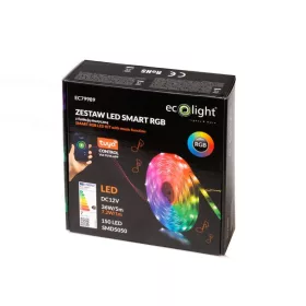   EcoLight Smart RGB led szalag, 7,2W, 300lm/m, IP20, 5m/tekercs