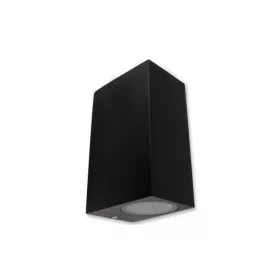   MasterLED Lida 150x92 fekete szögletes oldalfali lámpa GU10-es foglalattal