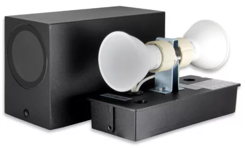 MasterLED Lida 150x92 fekete szögletes oldalfali lámpa GU10-es foglalattal