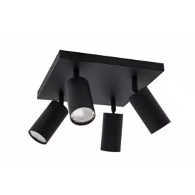 Strühm Manam GU10 foglalatú 4-es fekete mennyezeti lámpa