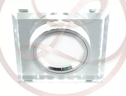 Strühm Stan Led négyzet alakú spot keret króm GU10-es foglalattal