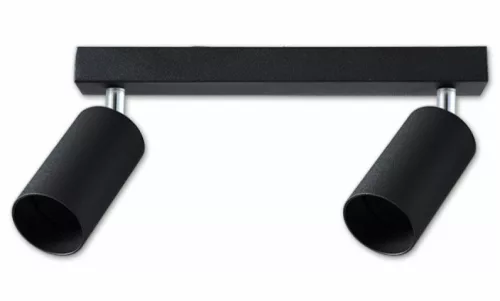 MasterLED Bardo GU10-es foglalatú 2-es fekete mennyezeti lámpa