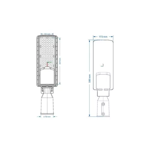 MasterLED Ox LED 150 W-os utcai lámpa