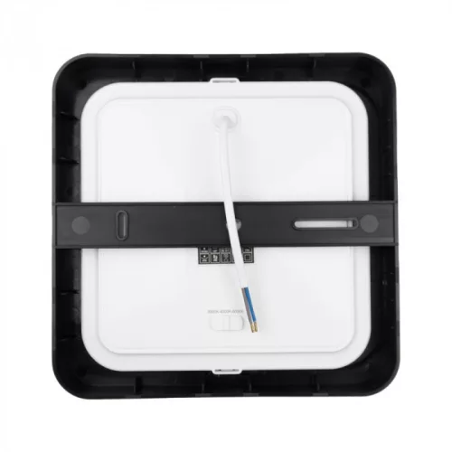 Ecolight 24W-os, négyzet alakú, CCT, fekete, süllyesztett és felületre szerelhető lámpa