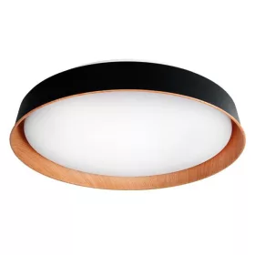   MasterLED XUDO 54W 3000-6500K 400x85 mm fekete/tölgy színű mennyezeti lámpa távirányítóval