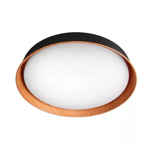 MasterLED XUDO 54W 3000-6500K 400x85 mm fekete/tölgy színű mennyezeti lámpa távirányítóval