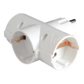 Földelt hálózati 3-as T-dugaljzat 16A 220-240V