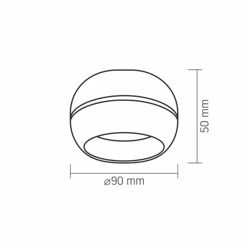 Videx fehér mennyezeti lámpa keret GX53-as foglalattal