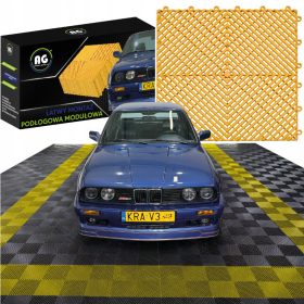   Moduláris garázspadló  polipropilén (PP) 40x40x1,8cm - sárga