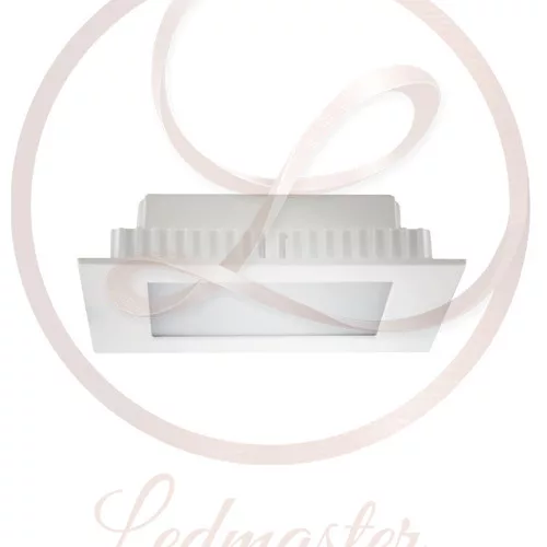 Strühm Milton 12 W-os süllyesztett meleg fehér fehér színű négyzet alakú LED-es mennyezetlámpa