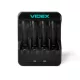 Videx VCH-N401 akkumlátor USB töltő DC 1 48V