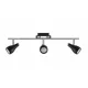 Strühm Kinga fekete/króm 3-as mennyezeti lámpa GU10-es foglalattal