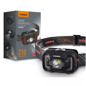   Videx LED Fejlámpa natúrfehér újratölthető akkumulátorral H025C
