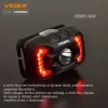 Videx LED Fejlámpa natúrfehér újratölthető akkumulátorral H025C