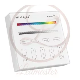   Mi Light 4 zónás falra szerelhető mágneses érintős fényerő szabályozó fehér színben (RGBW)