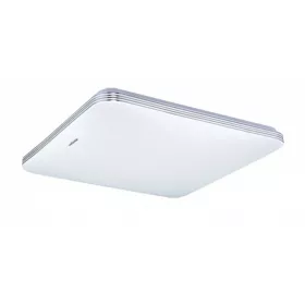   Strühm Adis 28 W-os 330x330 mm négyzet alakú mozgásérzékelővel ellátott natúr fehér mennyezeti lámpa IP44-es védettségű