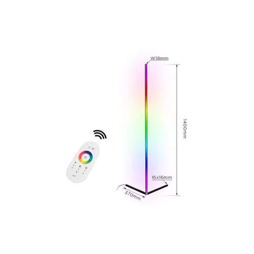 MasterLED RGB 140 cm-es fekete színű állólámpa