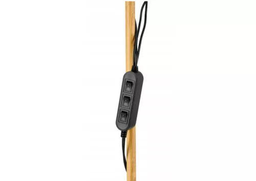 Berge London fa/fekete színű állólámpa állítható magassággal 190 cm 3xE27-es foglalattal