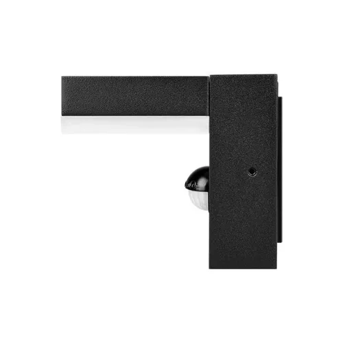 MasterLED Hestio 9W-os natúr fehér, fekete oldalfali lámpa mozgásérzékelővel