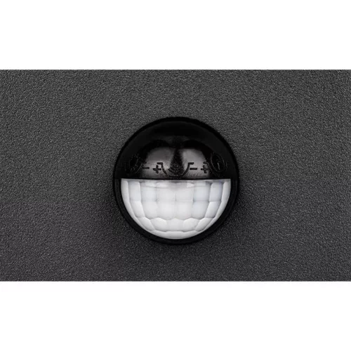 MasterLED Hestio 9W-os natúr fehér, fekete oldalfali lámpa mozgásérzékelővel