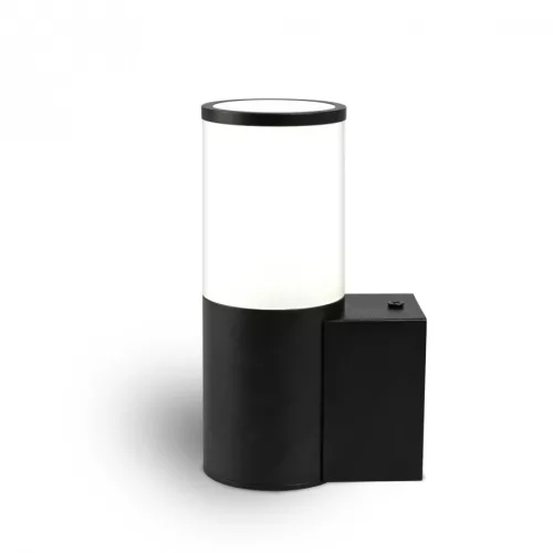 Videx Kerti oldalfalra helyezhető kerek fekete színű lámpa GU10-es foglalattal