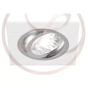   Strühm Alum négyzet alakú spot keret fehér/króm GU10-es foglalattal