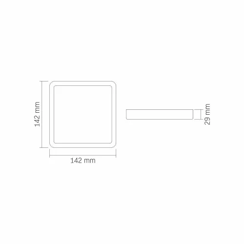 VIDEX-DOWNLIGHT-LED-DLSS-12W LED Felületre szerelhető Mennyezeti lámpa