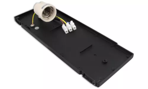 MasterLED Corso kültéri fekete oldalfali lámpatest E27-es foglalattal