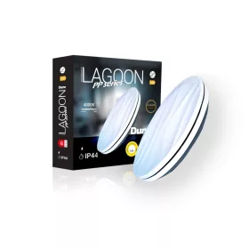   Lagoon PP series Dune 12 W-os ø260 mm kerek natúr fehér mennyezeti lámpa IP44-es védettségű