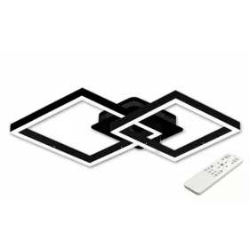   MasterLED Galaxis Herkules 70 W-os 54x54 cm fekete LED távirányítós mennyezeti lámpa