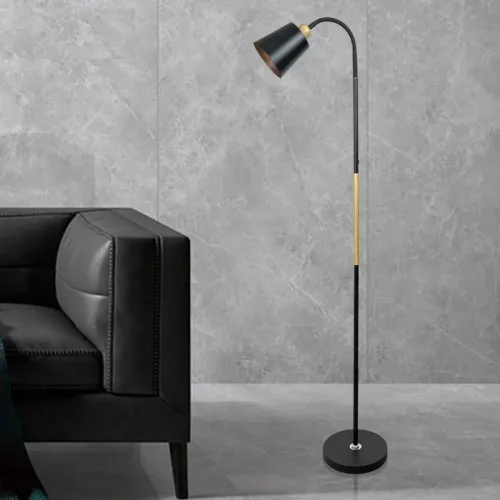 Berge Vienna fa/fekete színű állólámpa állítható magassággal 120-150 cm E27-es foglalattal