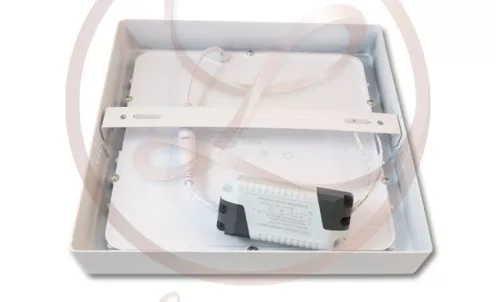 MasterLED Proma 18 W-os falon kívüli meleg fehér négyzet alakú LED-es mennyezetlámpa