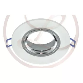   Strühm Selena kör alakú spot keret matt üveg/króm GU10/MR16-os foglalattal