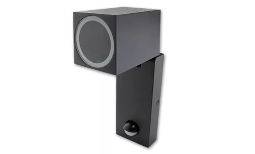 MasterLED Rhino mozgatható fekete oldalfali lámpa GU10-es foglalattal mozgásérzékelős