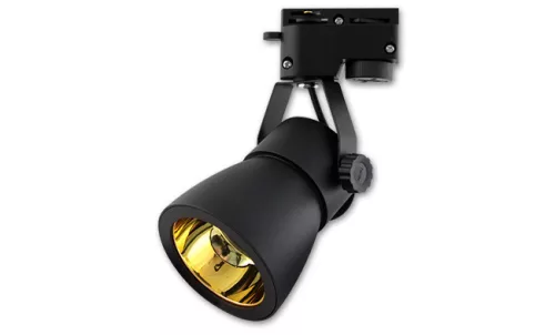 MasterLED Goldi fekete1 fázisú sínre szerehető lámpa keret GU10-es foglalattal