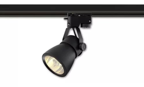 MasterLED Goldi fekete1 fázisú sínre szerehető lámpa keret GU10-es foglalattal