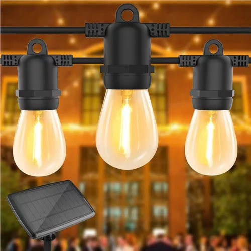 MasterLED Girlanda napelemes 10 LED-es 10 m hosszúságú fényfüzér távirányítóval