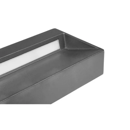 MasterLED Santiago 6 W-os sötétszürke téglalap alakú oldalfali lámpa