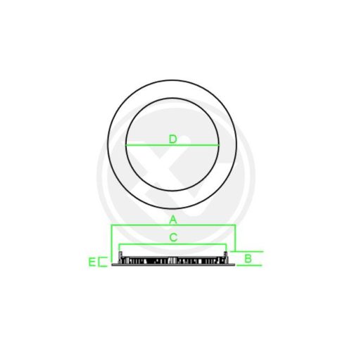 MasterLED Proma 3 W-os süllyesztet hideg fehér, kör alakú LED-es mennyezetlámpa