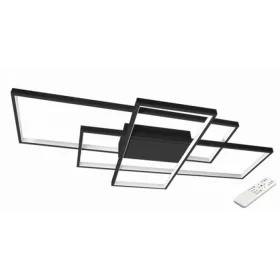   MasterLED Galaxis Hidra 126 W-os 90x50 cm fekete LED távirányítós mennyezeti lámpa