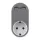 Dugaljzat 2 USB csatlakozóval szürke színben