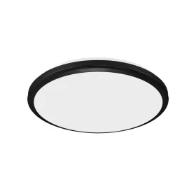   Strühm Planar 18 W-os ø265 mm kerek fekete mennyezeti lámpa IP54-es védettségű