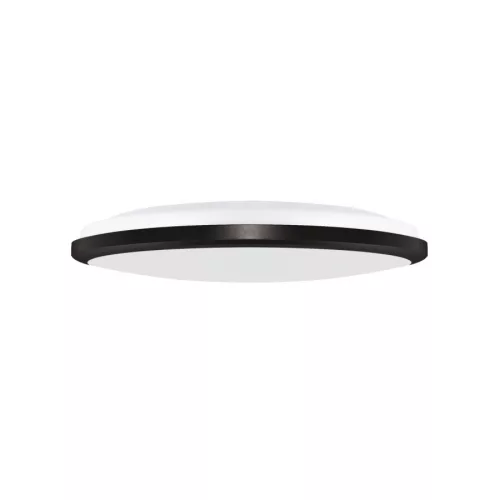 Strühm Planar 18 W-os ø265 mm kerek fekete mennyezeti lámpa IP54-es védettségű