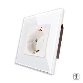   LUXION Wi-Fi Okos Konnektor Üvegkerettel, Smart Life Alkalmazásvezérlés