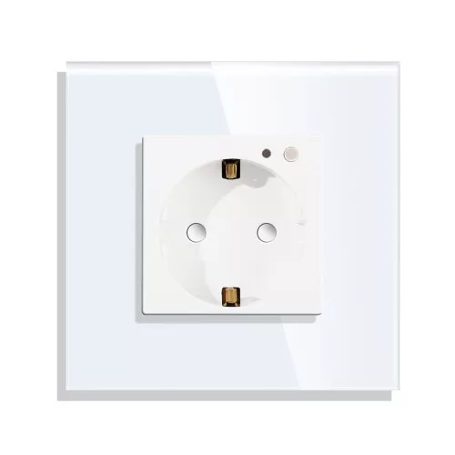 LUXION Wi-Fi Okos Konnektor Üvegkerettel, Smart Life Alkalmazásvezérlés