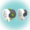 Q2POWER 2.100130 utazóadapter, Qdapter 360 USB, két készülék a szettben: Qdapter (USB aljzattal) és World to Europe