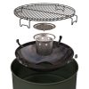 Barbecook BC-CHA-1022 Edson faszenes grillhordó, zöld, 47,5cm átmérő